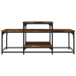 vidaXL Mesa de centro madera de ingeniería roble ahumado 102x60x45 cm