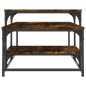 vidaXL Mesa de centro madera de ingeniería roble ahumado 102x60x45 cm