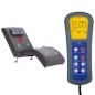 vidaXL Diván de masaje con almohada de cuero artificial gris vidaXL Diván de masaje con almohada de cuero artificial gris