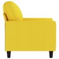 vidaXL Sillón de tela amarillo claro 60 cm vidaXL Sillón de tela amarillo claro 60 cm
