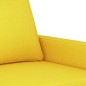 vidaXL Sillón de tela amarillo claro 60 cm vidaXL Sillón de tela amarillo claro 60 cm