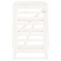 vidaXL Cobertizo para cubos de basura madera pino blanco 84x90x128,5cm vidaXL Cobertizo para cubos de basura madera pino blanco 84x90x128,5cm