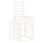 vidaXL Cobertizo para cubos de basura madera pino blanco 84x90x128,5cm vidaXL Cobertizo para cubos de basura madera pino blanco 84x90x128,5cm