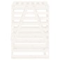 vidaXL Cobertizo para cubos de basura madera pino blanco 84x90x128,5cm vidaXL Cobertizo para cubos de basura madera pino blanco 84x90x128,5cm