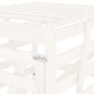 vidaXL Cobertizo para cubos de basura madera pino blanco 84x90x128,5cm vidaXL Cobertizo para cubos de basura madera pino blanco 84x90x128,5cm