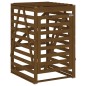 vidaXL Cobertizo cubos de basura madera pino marrón miel 84x90x128,5cm vidaXL Cobertizo cubos de basura madera pino marrón miel 84x90x128,5cm
