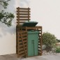 vidaXL Cobertizo cubos de basura madera pino marrón miel 84x90x128,5cm vidaXL Cobertizo cubos de basura madera pino marrón miel 84x90x128,5cm