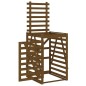 vidaXL Cobertizo cubos de basura madera pino marrón miel 84x90x128,5cm vidaXL Cobertizo cubos de basura madera pino marrón miel 84x90x128,5cm