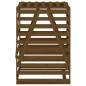 vidaXL Cobertizo cubos de basura madera pino marrón miel 84x90x128,5cm vidaXL Cobertizo cubos de basura madera pino marrón miel 84x90x128,5cm