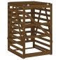 vidaXL Cobertizo cubos de basura madera pino marrón miel 84x90x128,5cm vidaXL Cobertizo cubos de basura madera pino marrón miel 84x90x128,5cm