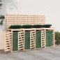 vidaXL Cobertizo cuádruple para cubos de basura madera maciza de pino vidaXL Cobertizo cuádruple para cubos de basura madera maciza de pino