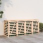 vidaXL Cobertizo cuádruple para cubos de basura madera maciza de pino vidaXL Cobertizo cuádruple para cubos de basura madera maciza de pino
