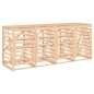 vidaXL Cobertizo cuádruple para cubos de basura madera maciza de pino vidaXL Cobertizo cuádruple para cubos de basura madera maciza de pino