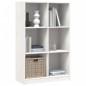 vidaXL Estantería de madera maciza de pino blanco 70x33x110 cm