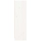 vidaXL Estantería de madera maciza de pino blanco 70x33x110 cm