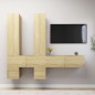 vidaXL Juego de muebles de salón 6 piezas roble Sonoma