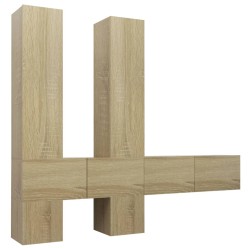 vidaXL Juego de muebles de salón 6 piezas roble Sonoma