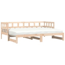 vidaXL Sofá cama nido madera maciza de pino 90x190 cm