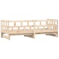 vidaXL Sofá cama nido madera maciza de pino 90x190 cm vidaXL Sofá cama nido madera maciza de pino 90x190 cm