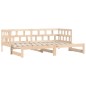 vidaXL Sofá cama nido madera maciza de pino 90x200 cm vidaXL Sofá cama nido madera maciza de pino 90x200 cm