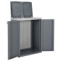 vidaXL Cubo de basura con dos puertas PP gris 65x45x88 cm vidaXL Cubo de basura con dos puertas PP gris 65x45x88 cm