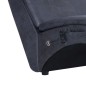 vidaXL Diván de masaje con almohada de piel de ante artificial gris vidaXL Diván de masaje con almohada de piel de ante artificial gris