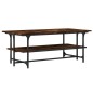 vidaXL Mesa de centro madera contrachapada roble ahumado 100x50x40 cm vidaXL Mesa de centro madera contrachapada roble ahumado 100x50x40 cm