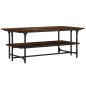 vidaXL Mesa de centro madera contrachapada roble ahumado 100x50x40 cm vidaXL Mesa de centro madera contrachapada roble ahumado 100x50x40 cm