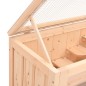 vidaXL Jaula para hámster madera maciza abeto 60x35,5x42 cm vidaXL Jaula para hámster madera maciza abeto 60x35,5x42 cm