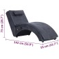 vidaXL Diván de masaje con almohada de piel de ante artificial gris vidaXL Diván de masaje con almohada de piel de ante artificial gris