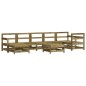 vidaXL Juego de muebles de jardín 8 pzas madera de pino impregnada vidaXL Juego de muebles de jardín 8 pzas madera de pino impregnada