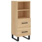 vidaXL Aparador de madera contrachapada roble Sonoma 34,5x34x180 cm vidaXL Aparador de madera contrachapada roble Sonoma 34,5x34x180 cm