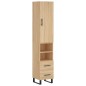 vidaXL Aparador de madera contrachapada roble Sonoma 34,5x34x180 cm vidaXL Aparador de madera contrachapada roble Sonoma 34,5x34x180 cm