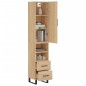 vidaXL Aparador de madera contrachapada roble Sonoma 34,5x34x180 cm vidaXL Aparador de madera contrachapada roble Sonoma 34,5x34x180 cm