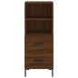 vidaXL Aparador alto madera contrachapada roble marrón 34,5x34x180 cm vidaXL Aparador alto madera contrachapada roble marrón 34,5x34x180 cm