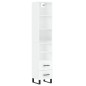 vidaXL Aparador alto madera contrachapada blanco brillo 34,5x34x180 cm vidaXL Aparador alto madera contrachapada blanco brillo 34,5x34x180 cm
