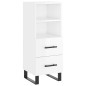 vidaXL Aparador alto madera contrachapada blanco brillo 34,5x34x180 cm vidaXL Aparador alto madera contrachapada blanco brillo 34,5x34x180 cm