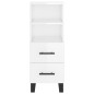 vidaXL Aparador alto madera contrachapada blanco brillo 34,5x34x180 cm vidaXL Aparador alto madera contrachapada blanco brillo 34,5x34x180 cm