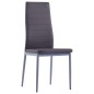 vidaXL Conjunto de mesa y sillas de comedor 5 piezas gris vidaXL Conjunto de mesa y sillas de comedor 5 piezas gris