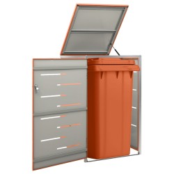 vidaXL Cobertizo para un contenedor basura acero 69x77,5x112,5 cm