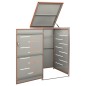 vidaXL Cobertizo para un contenedor basura acero 69x77,5x112,5 cm vidaXL Cobertizo para un contenedor basura acero 69x77,5x112,5 cm