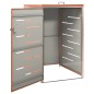 vidaXL Cobertizo para un contenedor basura acero 69x77,5x112,5 cm vidaXL Cobertizo para un contenedor basura acero 69x77,5x112,5 cm