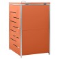 vidaXL Cobertizo para un contenedor basura acero 69x77,5x112,5 cm vidaXL Cobertizo para un contenedor basura acero 69x77,5x112,5 cm