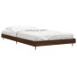 vidaXL Estructura de cama madera contrachapada roble marrón 90x200 cm