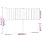vidaXL Cabecero de metal blanco 140 cm vidaXL Cabecero de metal blanco 140 cm