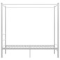 vidaXL Estructura de cama con dosel metal blanco 100x200 cm vidaXL Estructura de cama con dosel metal blanco 100x200 cm