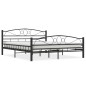 vidaXL Estructura de cama de acero negro 160x200 cm vidaXL Estructura de cama de acero negro 160x200 cm
