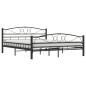 vidaXL Estructura de cama de acero negro 160x200 cm vidaXL Estructura de cama de acero negro 160x200 cm