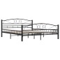 vidaXL Estructura de cama de acero negro 160x200 cm vidaXL Estructura de cama de acero negro 160x200 cm