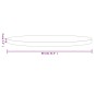 vidaXL Tablero de mesa redondo madera maciza de pino Ø80x3 cm